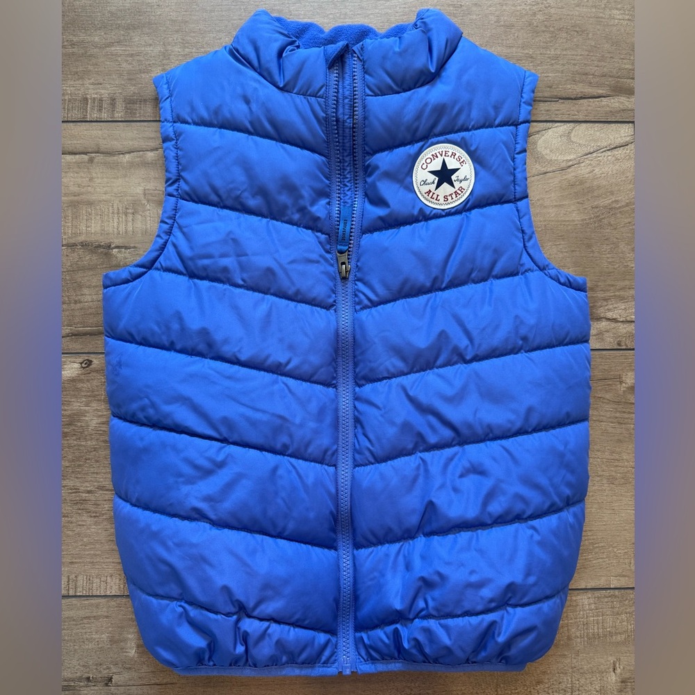 Converse Kids Size 12-13 All-Star Blue Puffer Vest